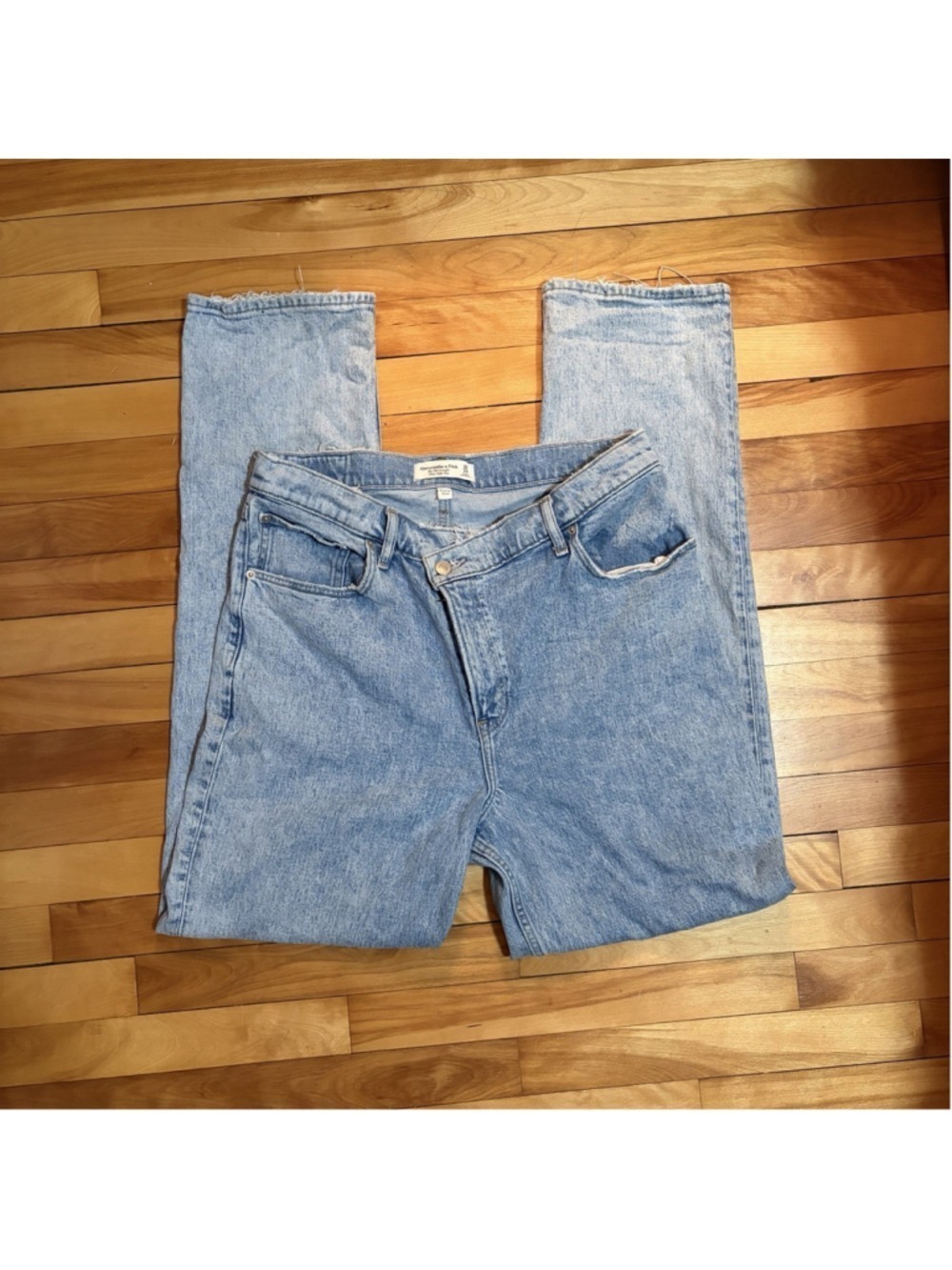Abercrombie & Fitch Curve Love 90s Straight Jeans - Size 32/14L - Picture 11 of 11